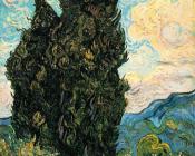 文森特威廉梵高 - 两棵柏树